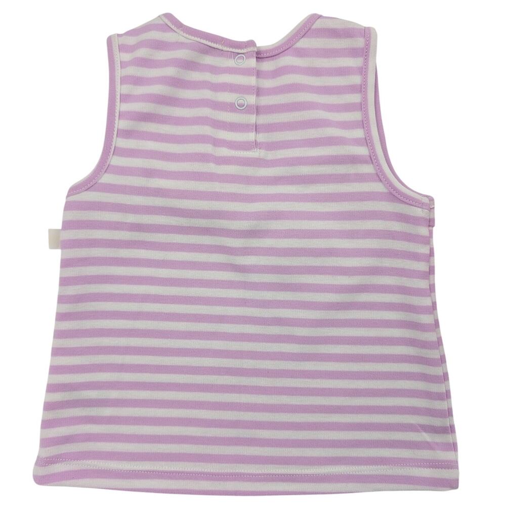 Habitual Girls Pink Striped Dress and Velvet Bloomer Shorts 24 Months - Picture 6 of 10